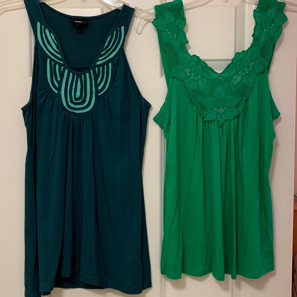 Bundle of Two Tank Tops. 1 Mossimo size S and 1 Body Central size M. Similar fit